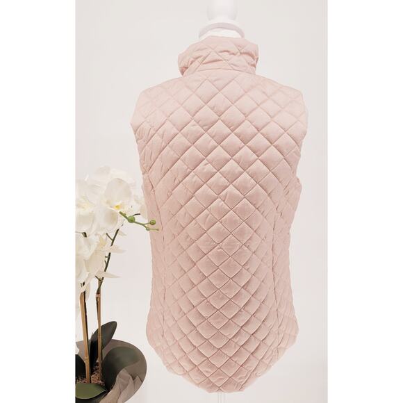Banana Republic Womens Blush Pink Lightweight Full Zip Quilted Puffer Vest Small - Picture 6 of 8